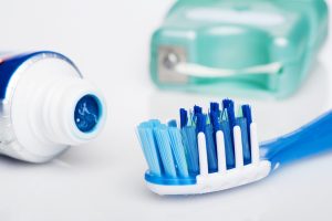 toothbrush and toothpaste